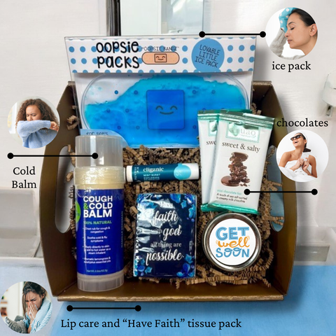 Have Faith Get Well gift tray Idaho-gift-baskets