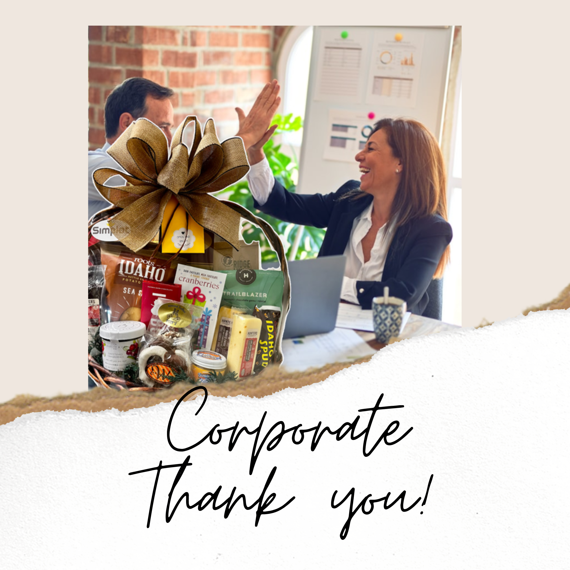 Corporate Thank You Gift Baskets for Employees & Clients