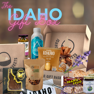 Idaho Gift Box with WINE OR BEER (FREE SHIPPING OR LOCAL DELIVERY!)