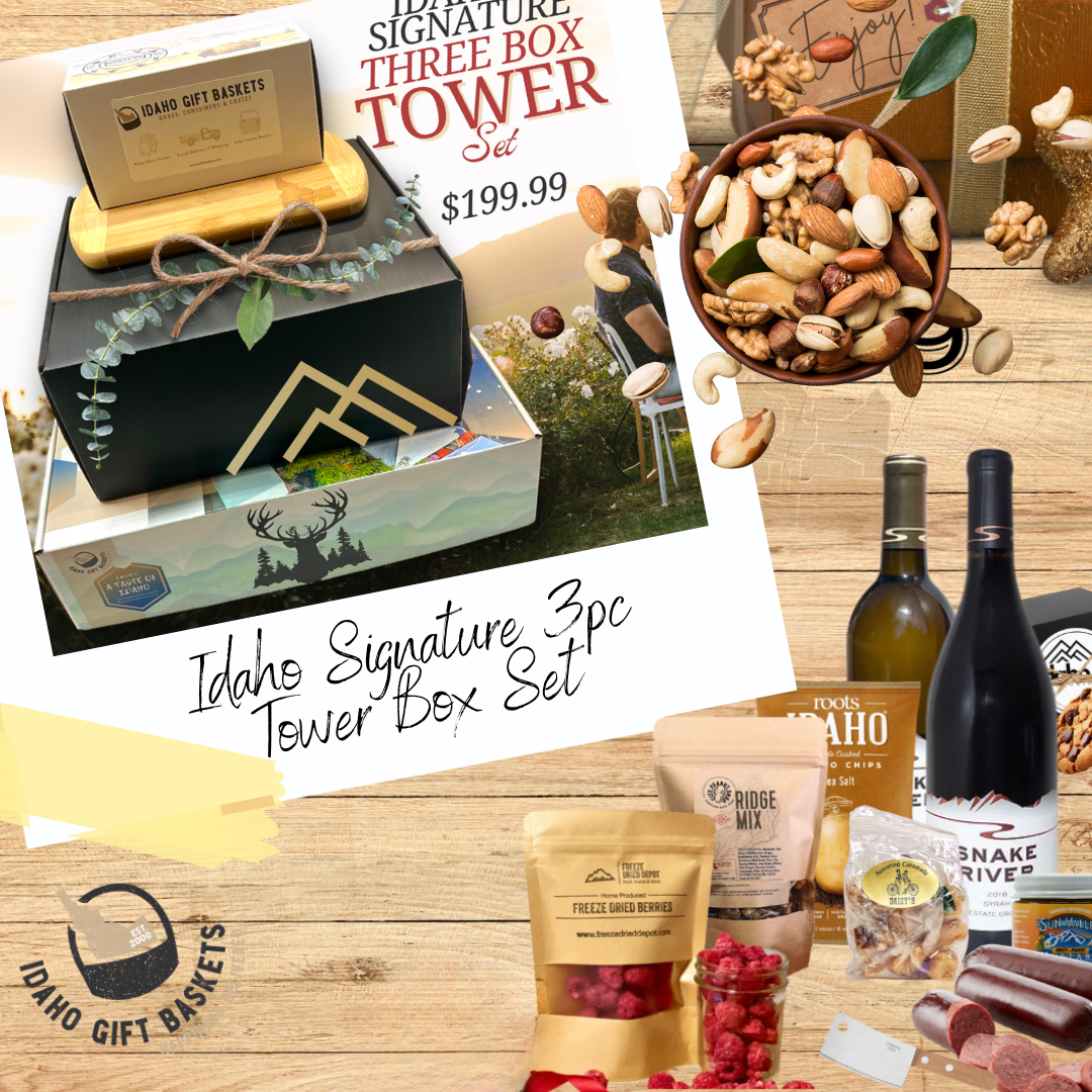 Designer's Choice Signature (3) Box Tower Set – IdahoGiftBaskets.net - CGB