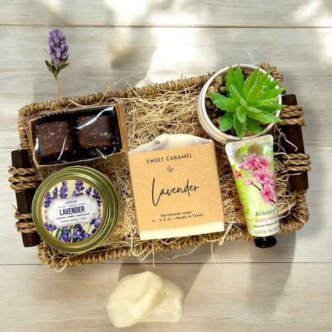 lavender flower basket Lavender Gift Basket - Elegant Gift Ideas for Her | Shop Now – IdahoGiftBaskets.net