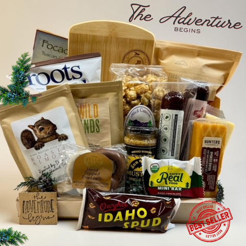 The Adventure Begins with Idaho 'Gem State' Cutting Board Gift Tray