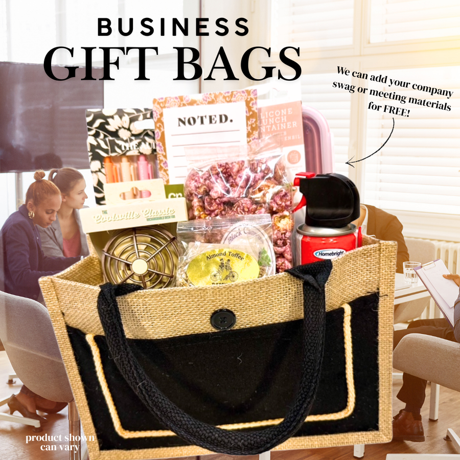 Business Bags from Idaho Gift Baskets, customizable for meetings and events